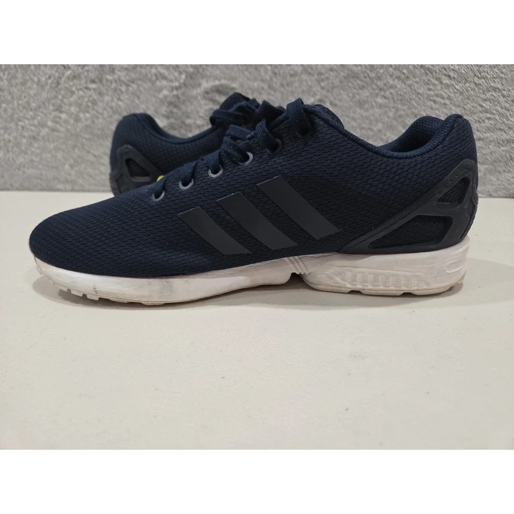 Adidas Mens Sz 11.5  ZX Flux M19841 Blue White Running Shoes Lace Up Low Top